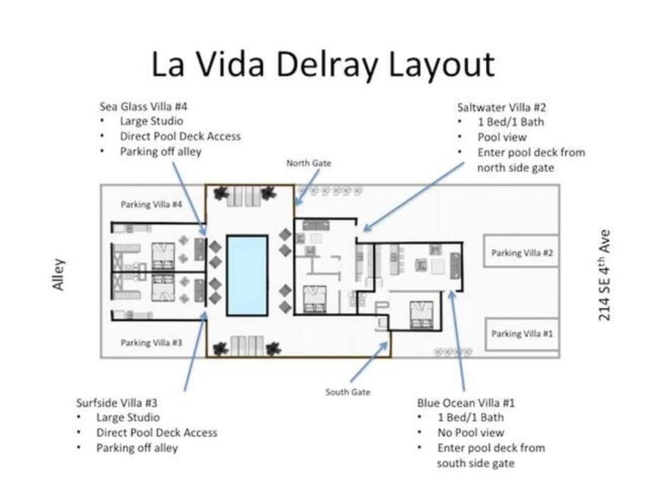 La Vida Delray #4-Lux W/Heated Pool-Best Location! Apartment Delray Beach Bagian luar foto